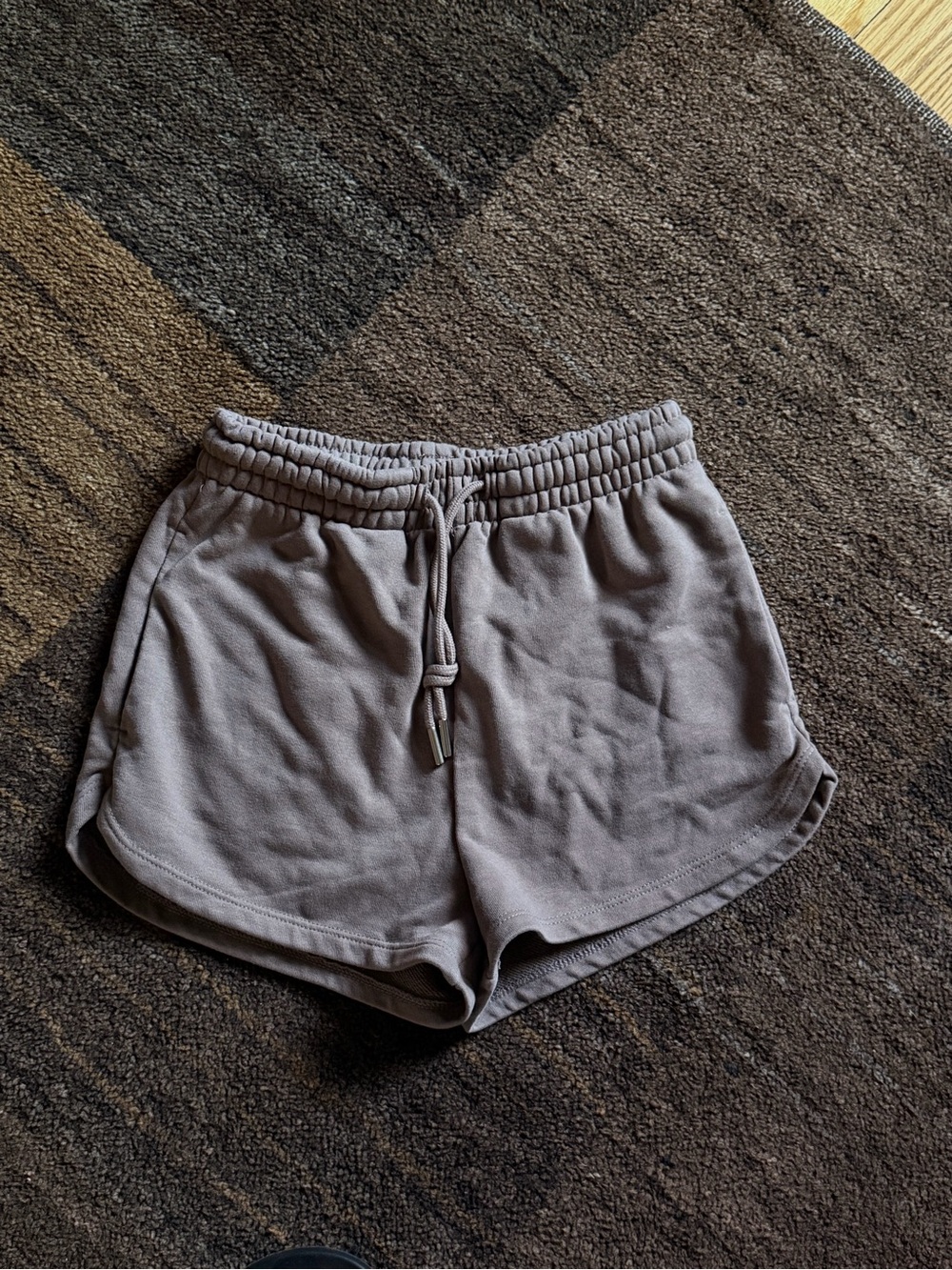 H&M Taupe Drawstring Athletic Shorts Size XS